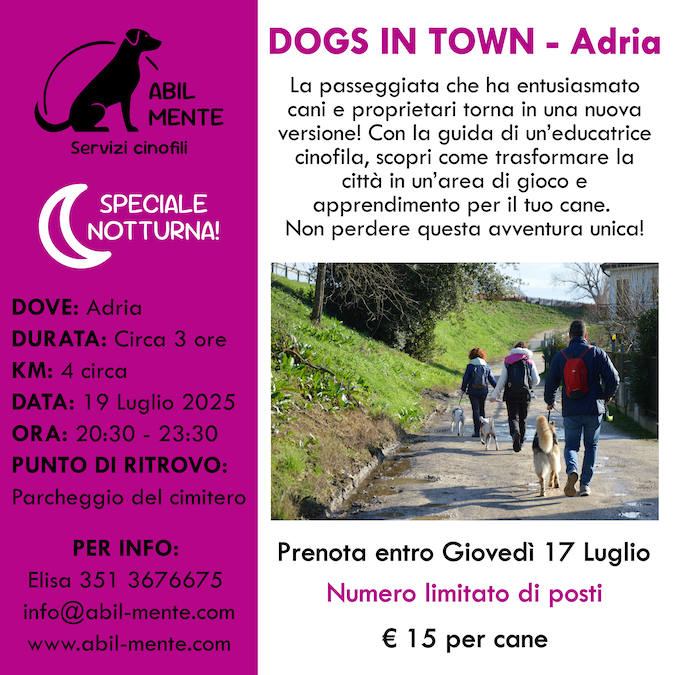 Dogs in Town - Adria - Sesta edizione