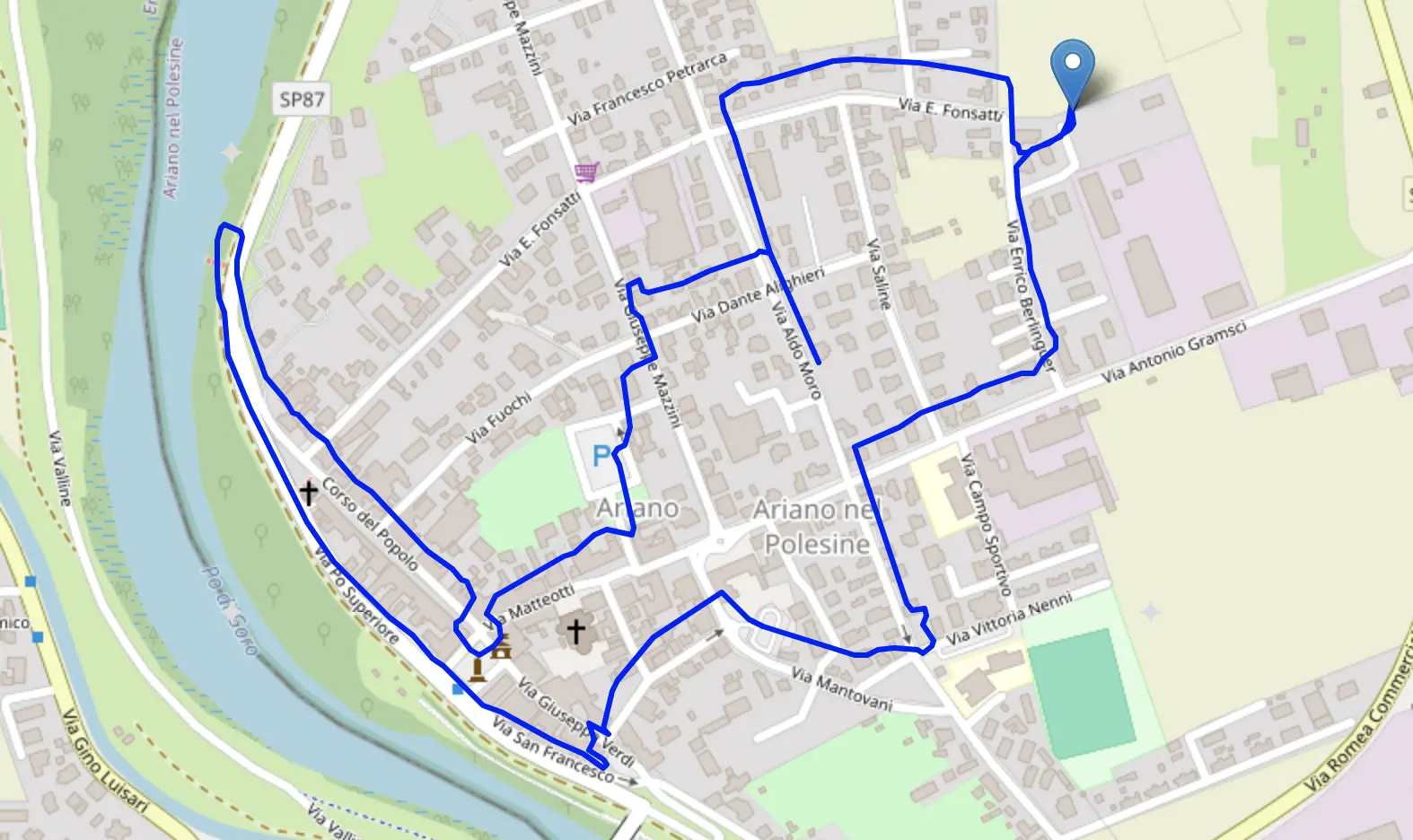 Mappa Dogs in Town - Ariano nel Polesine - Terza edizione