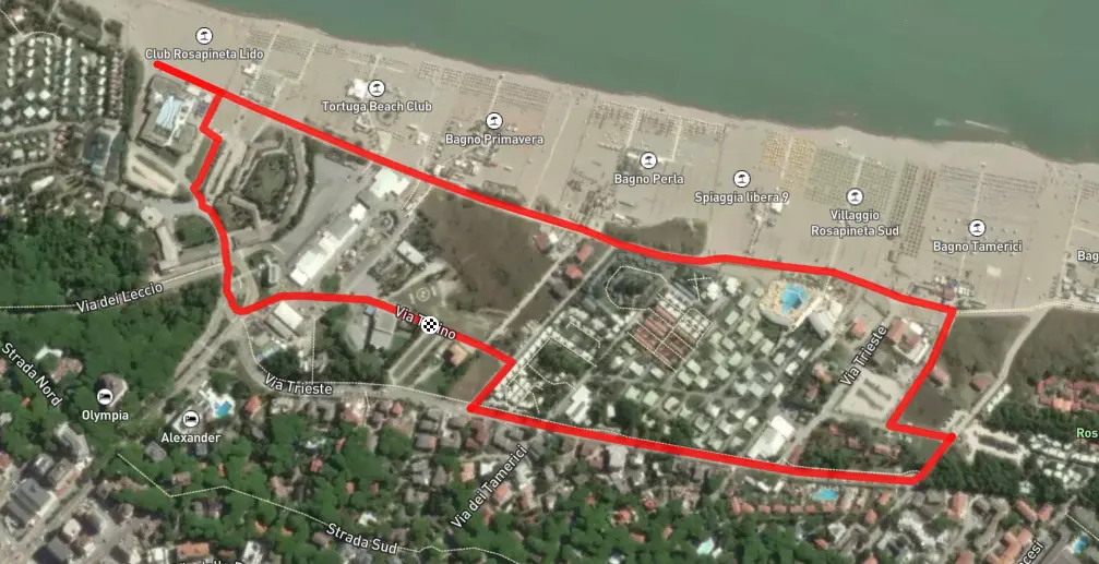 Mappa Dogs in Town - Rosolina Mare - Prima edizione